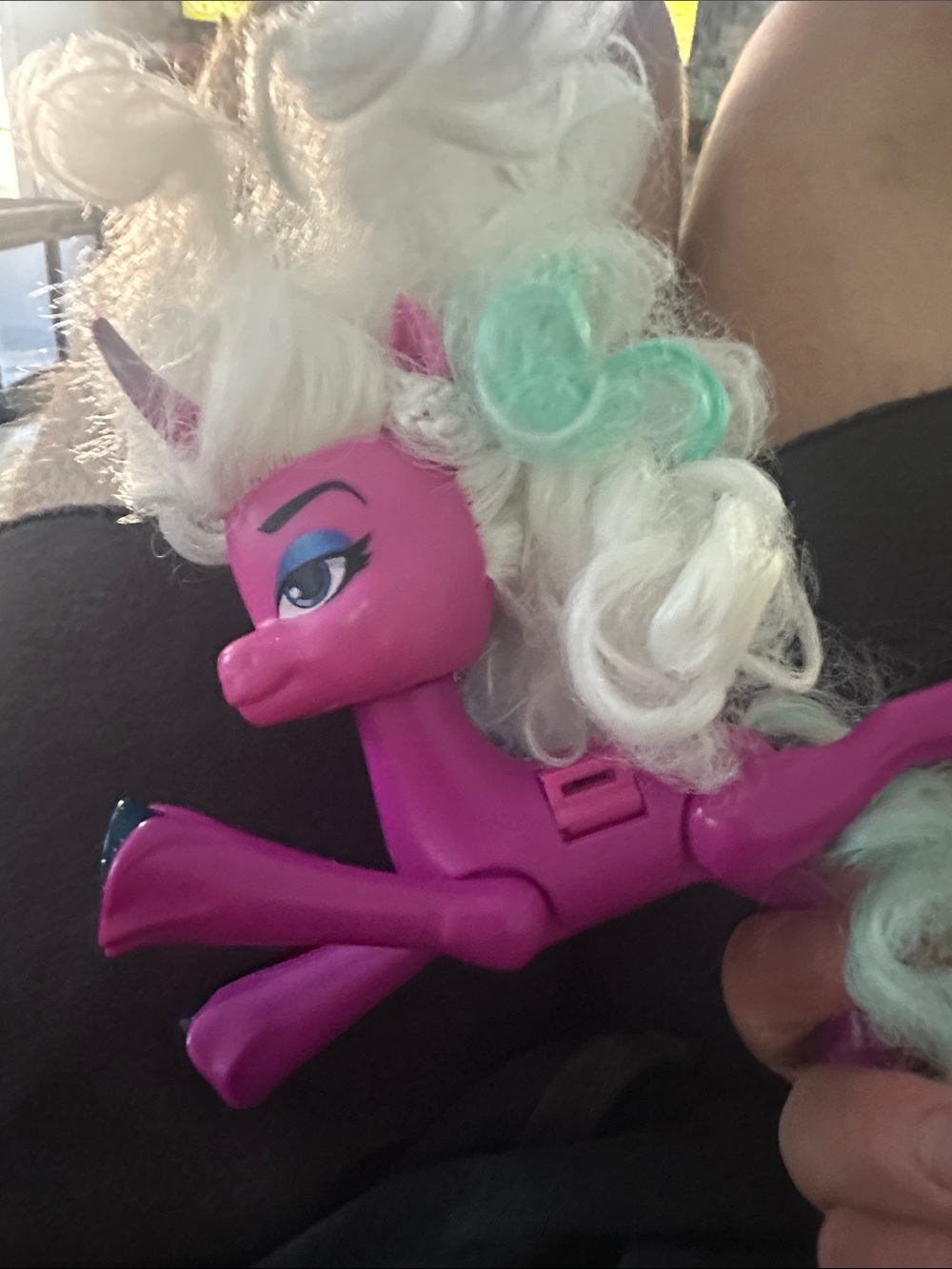 Pink Unicorn Pony Toy with White & Mint Mane - Brand Unspecified